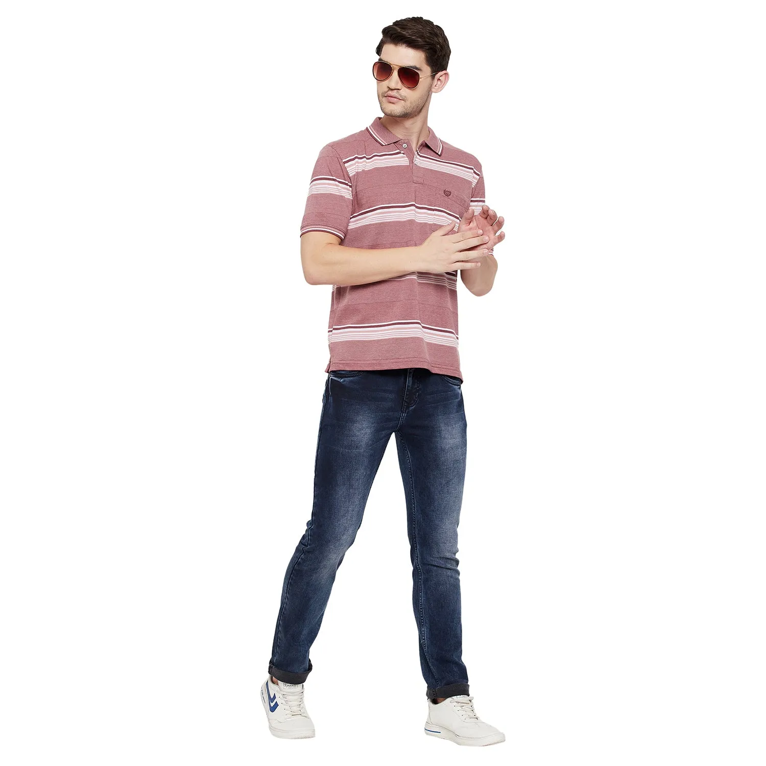 Duke Stardust Men Half Sleeve Cotton T-shirt (LF5279)