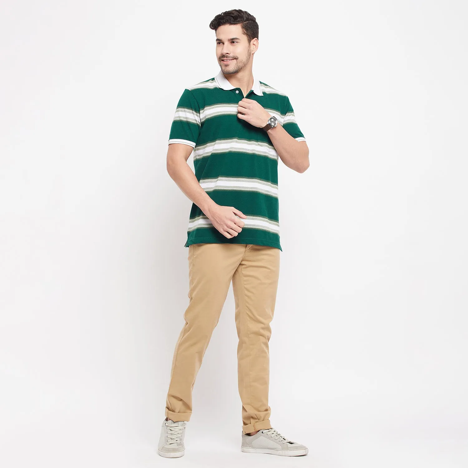 Duke Stardust Men Half Sleeve Cotton T-shirt (LF5372)