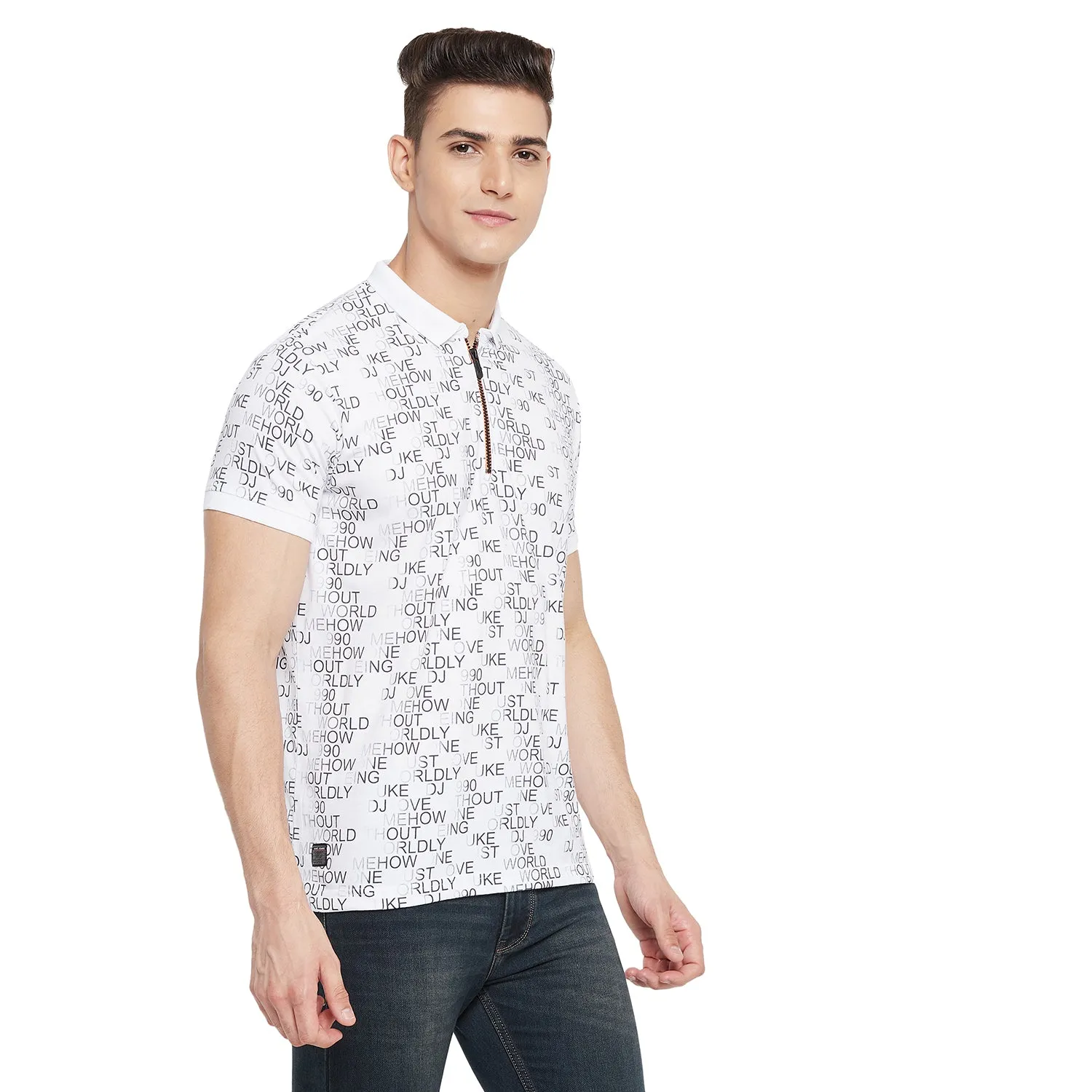 Duke Stardust Men Half Sleeve Cotton T-shirt (LF5497)