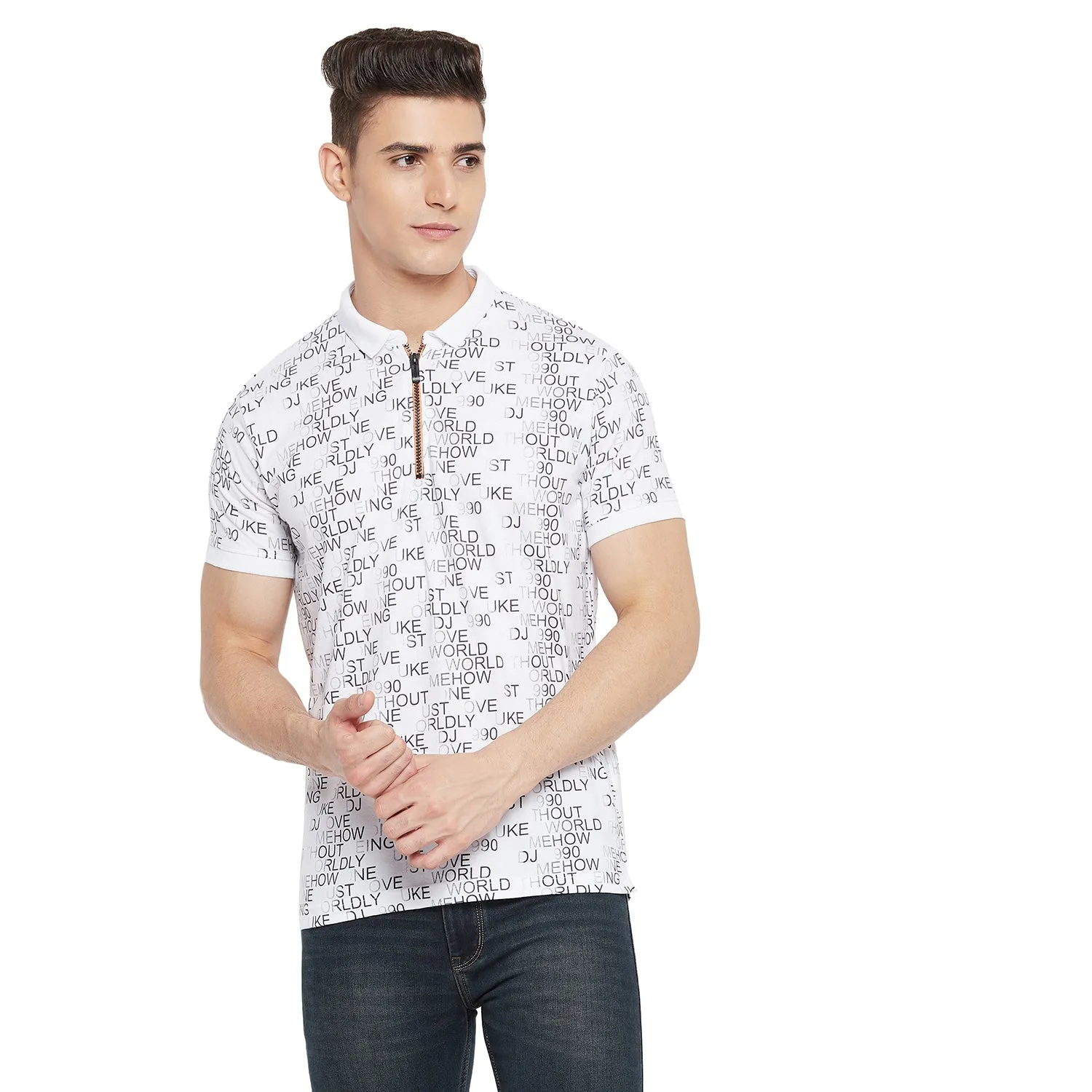 Duke Stardust Men Half Sleeve Cotton T-shirt (LF5497)