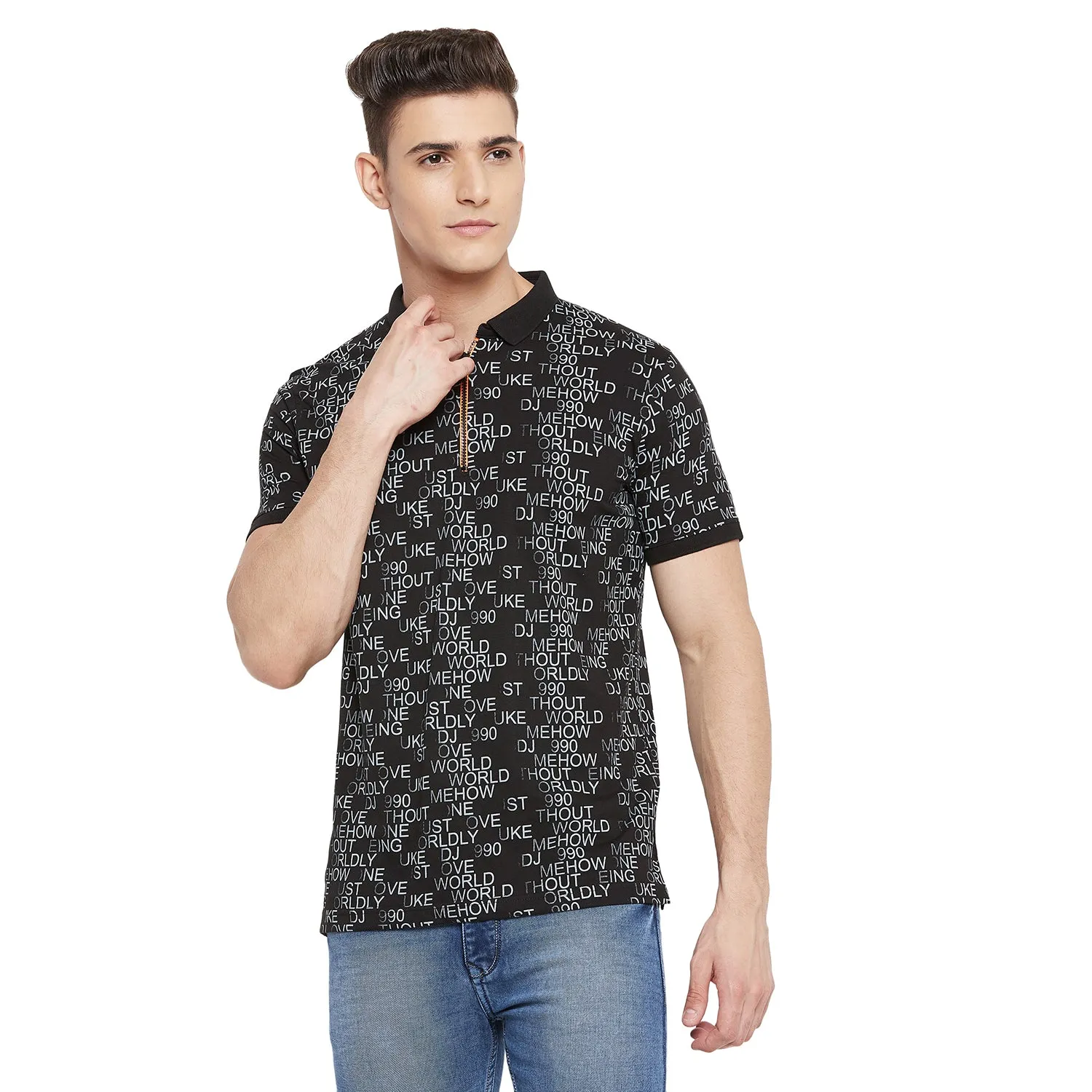 Duke Stardust Men Half Sleeve Cotton T-shirt (LF5497)