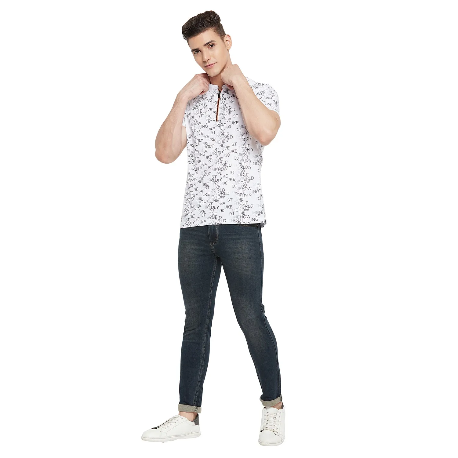 Duke Stardust Men Half Sleeve Cotton T-shirt (LF5497)