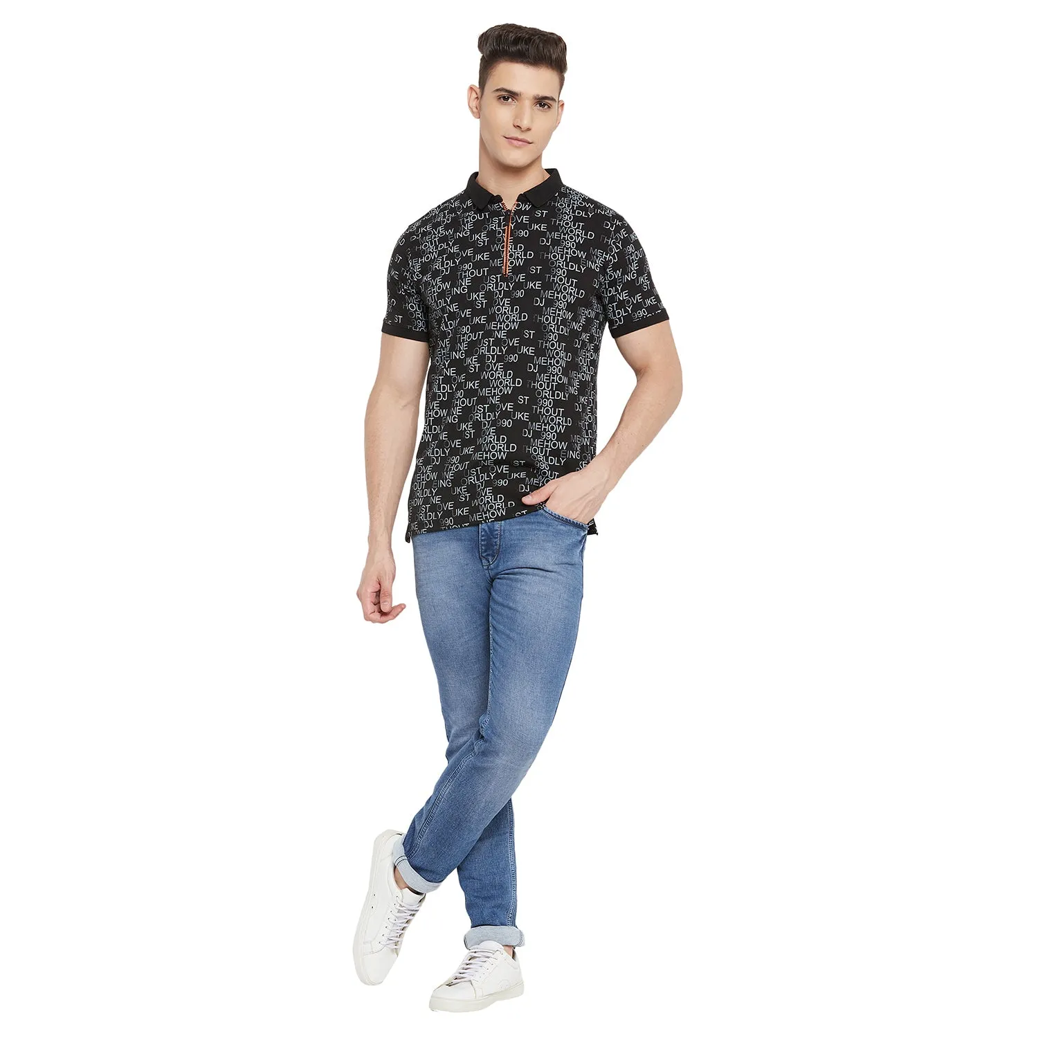 Duke Stardust Men Half Sleeve Cotton T-shirt (LF5497)