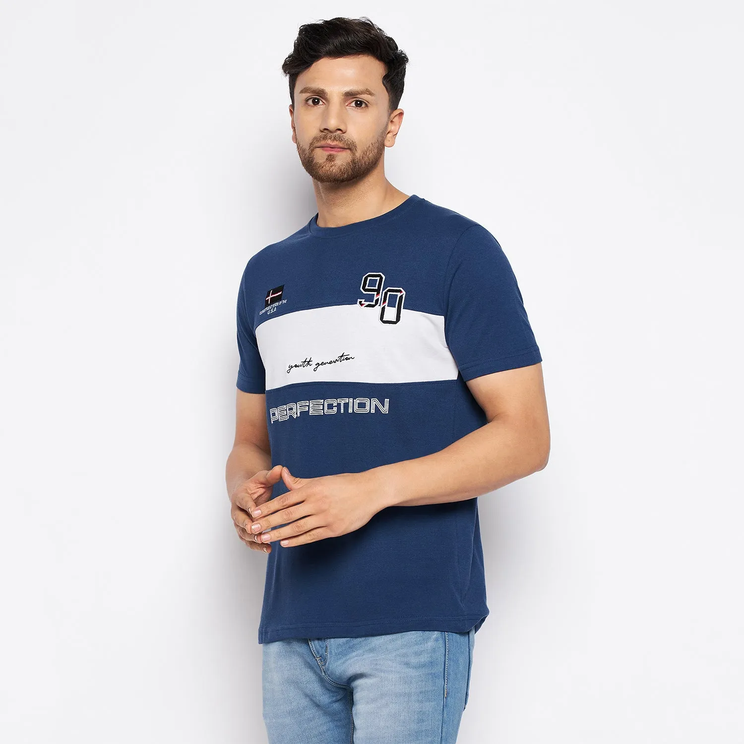Duke Stardust Men Half Sleeve Cotton T-shirt (LF5767)
