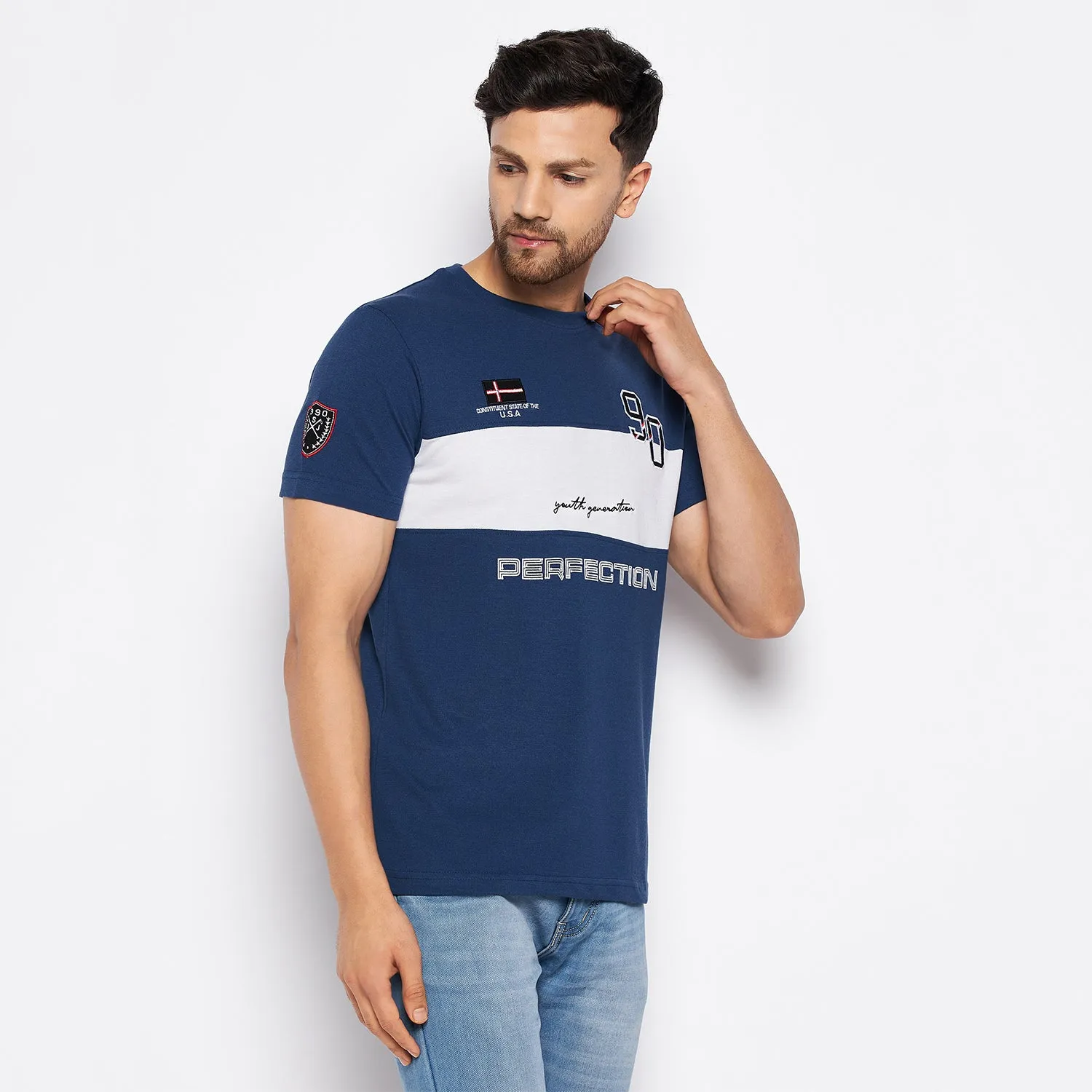 Duke Stardust Men Half Sleeve Cotton T-shirt (LF5767)