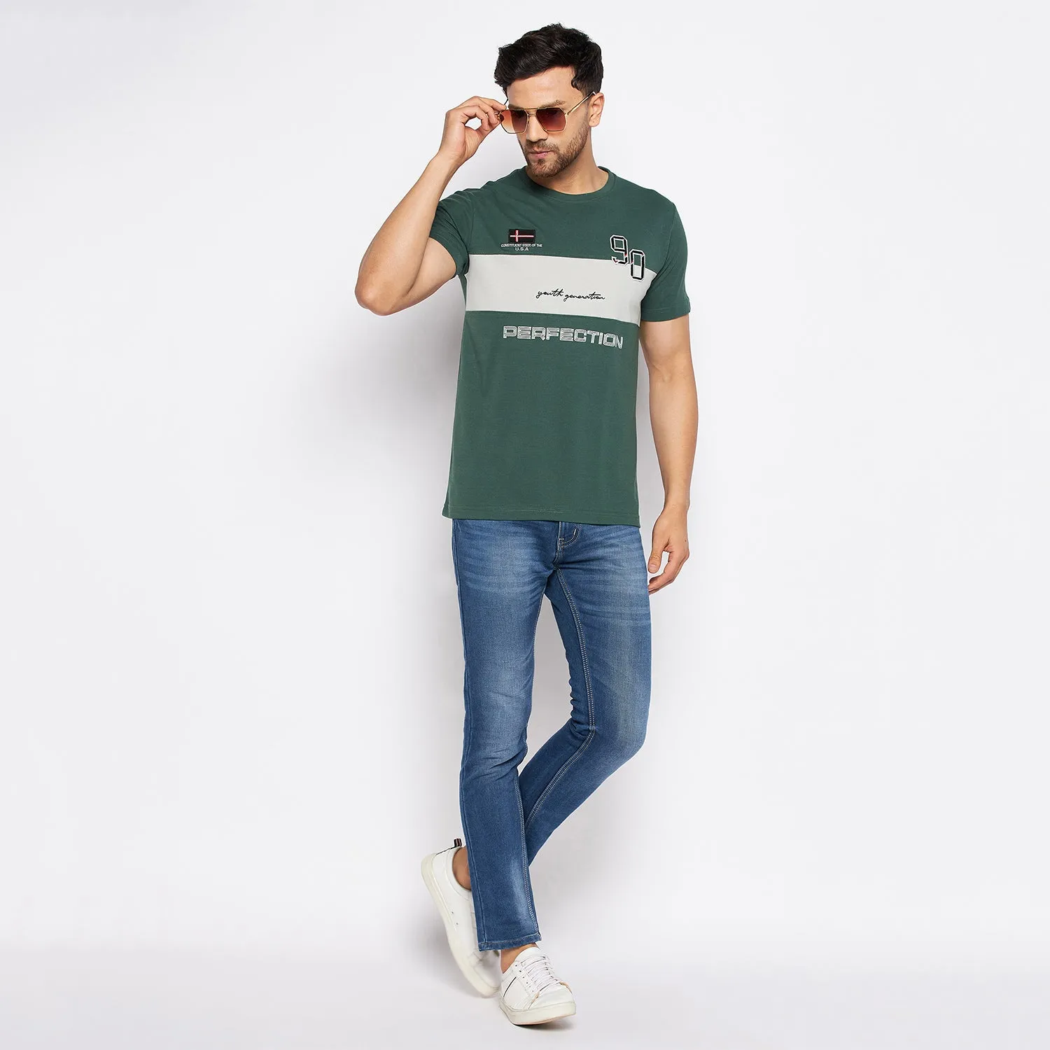 Duke Stardust Men Half Sleeve Cotton T-shirt (LF5767)
