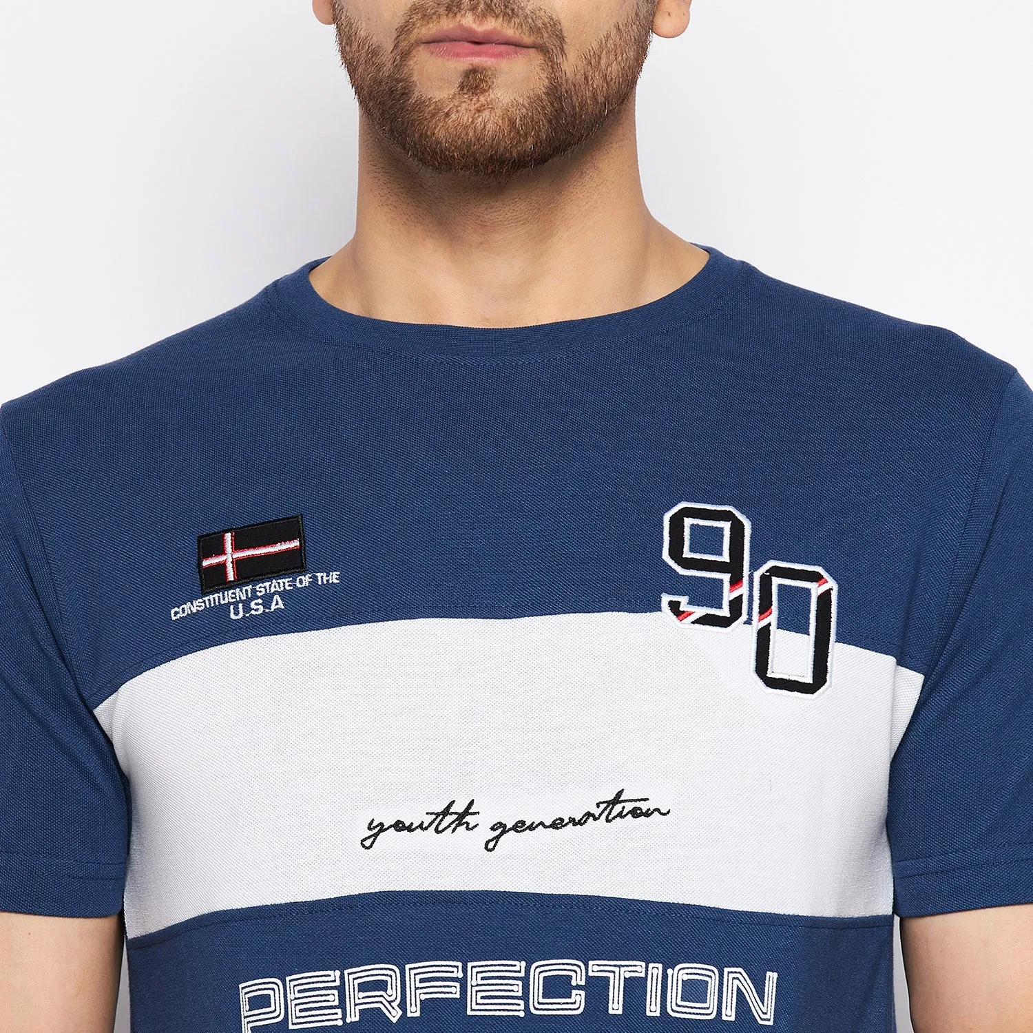 Duke Stardust Men Half Sleeve Cotton T-shirt (LF5767)