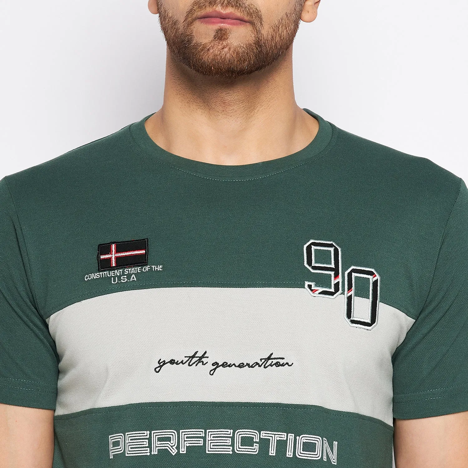 Duke Stardust Men Half Sleeve Cotton T-shirt (LF5767)