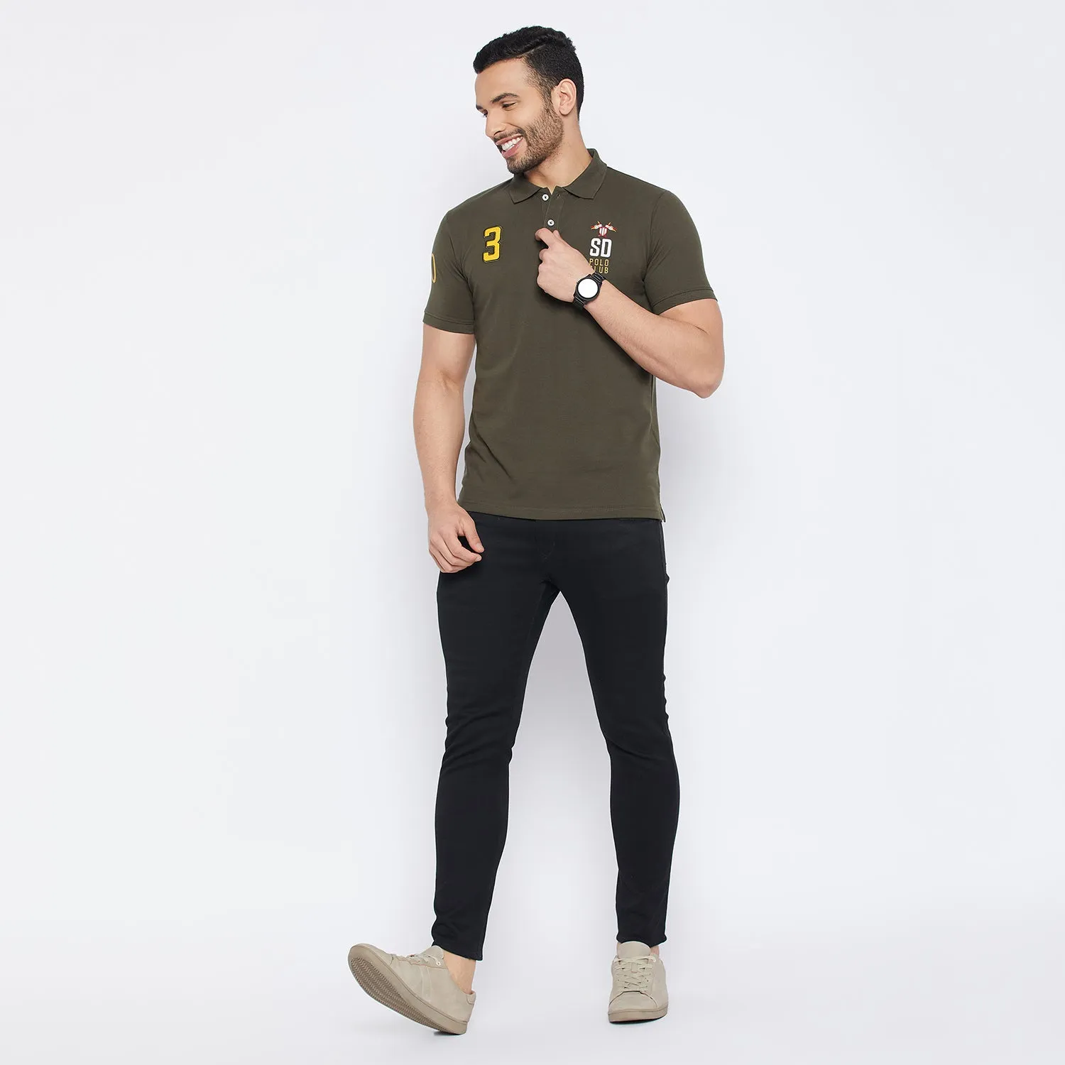 Duke Stardust Men Half Sleeve Cotton T-shirt (LF7040)