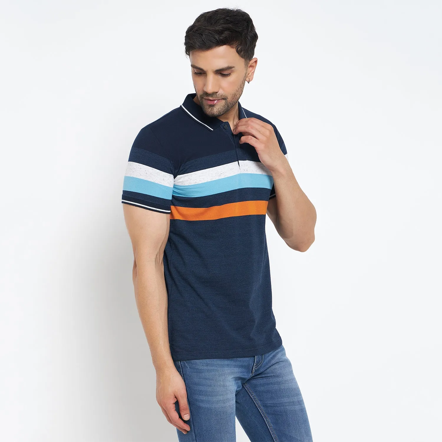 Duke Stardust Men Half Sleeve Cotton T-shirt (LF7063)