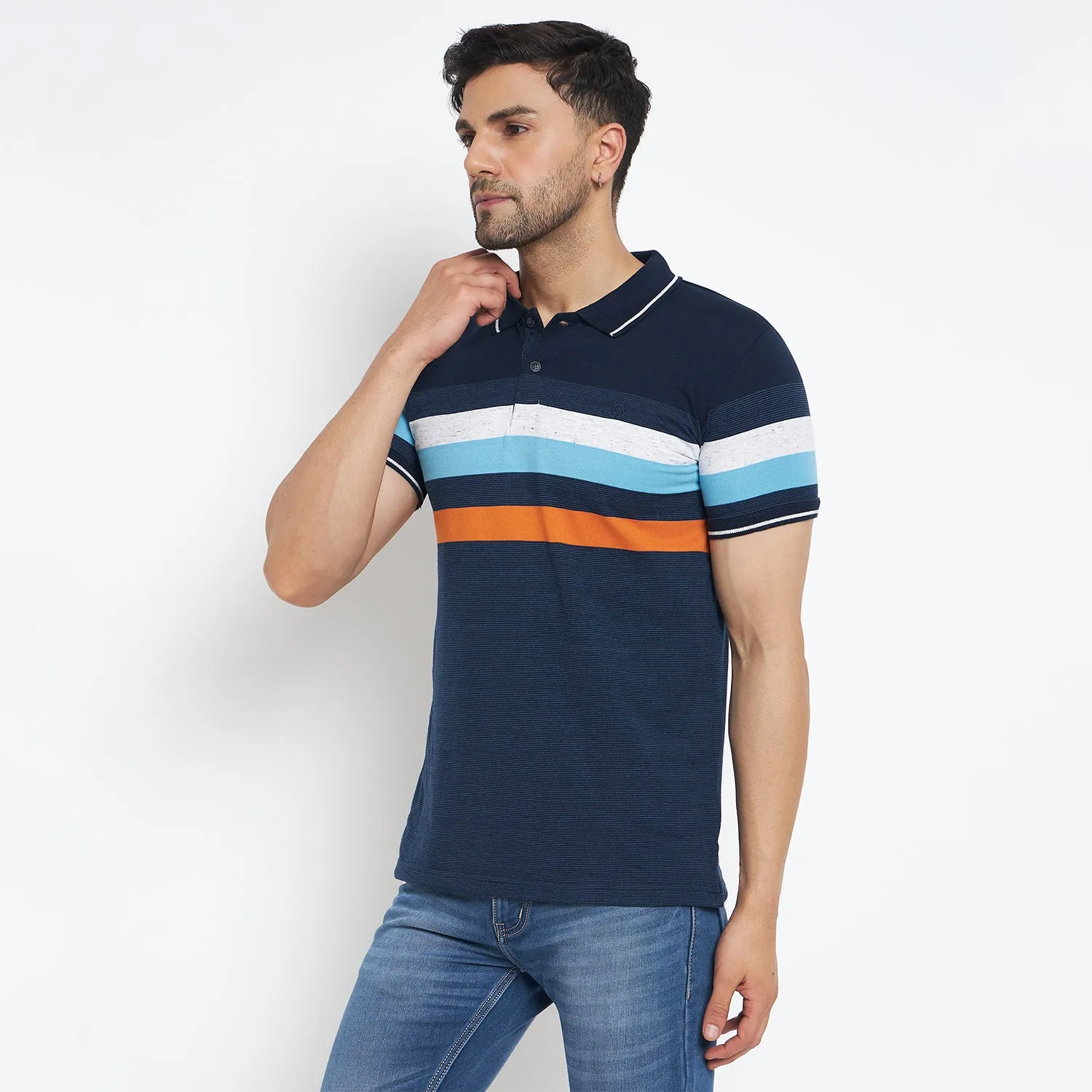 Duke Stardust Men Half Sleeve Cotton T-shirt (LF7063)