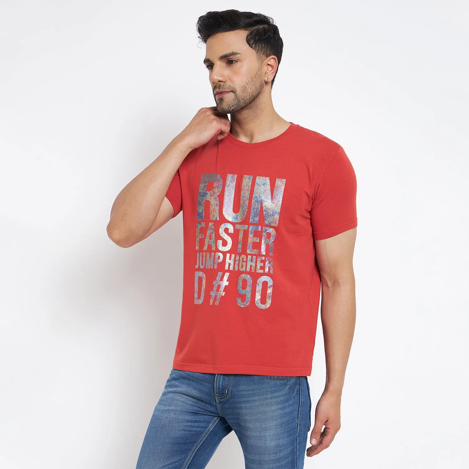 Duke Stardust Men Half Sleeve Cotton T-shirt (LF7136)