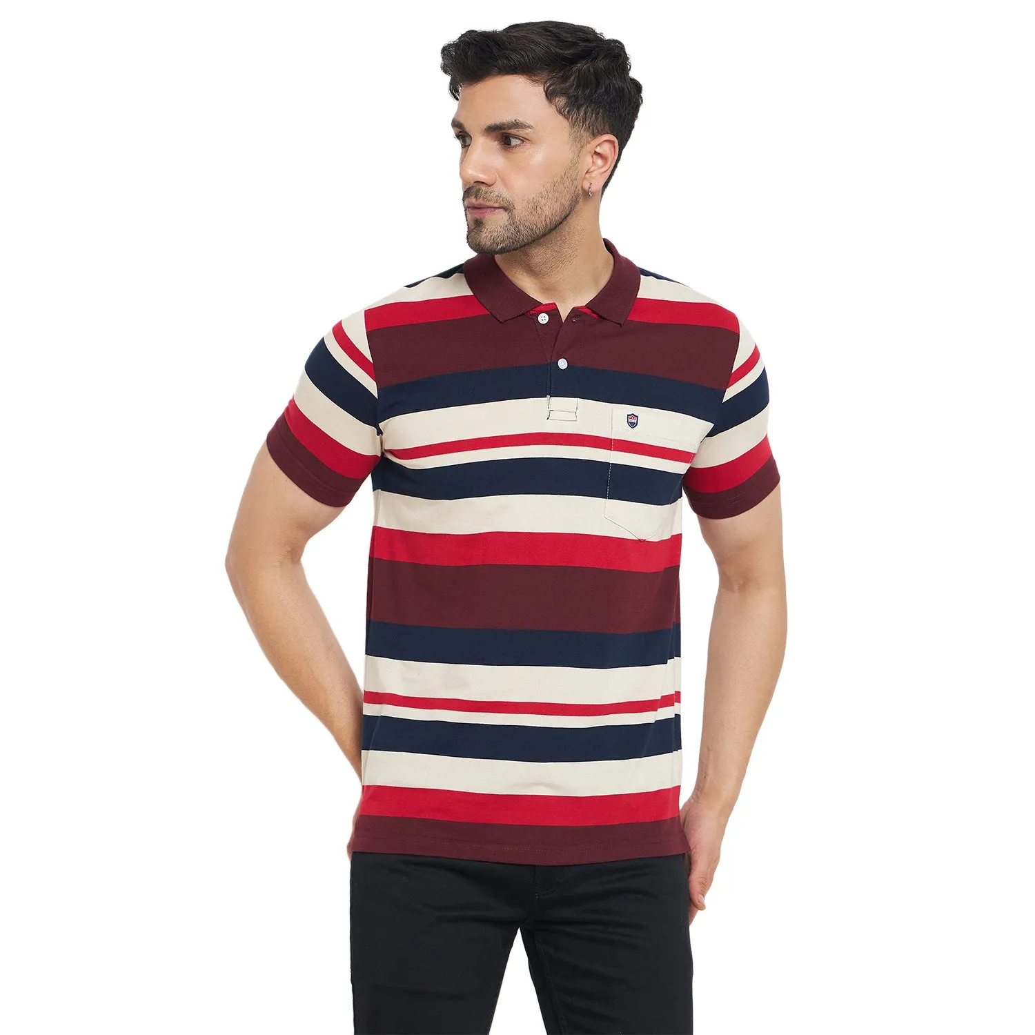 Duke Stardust Men Half Sleeve Cotton T-shirt (MLF1119)