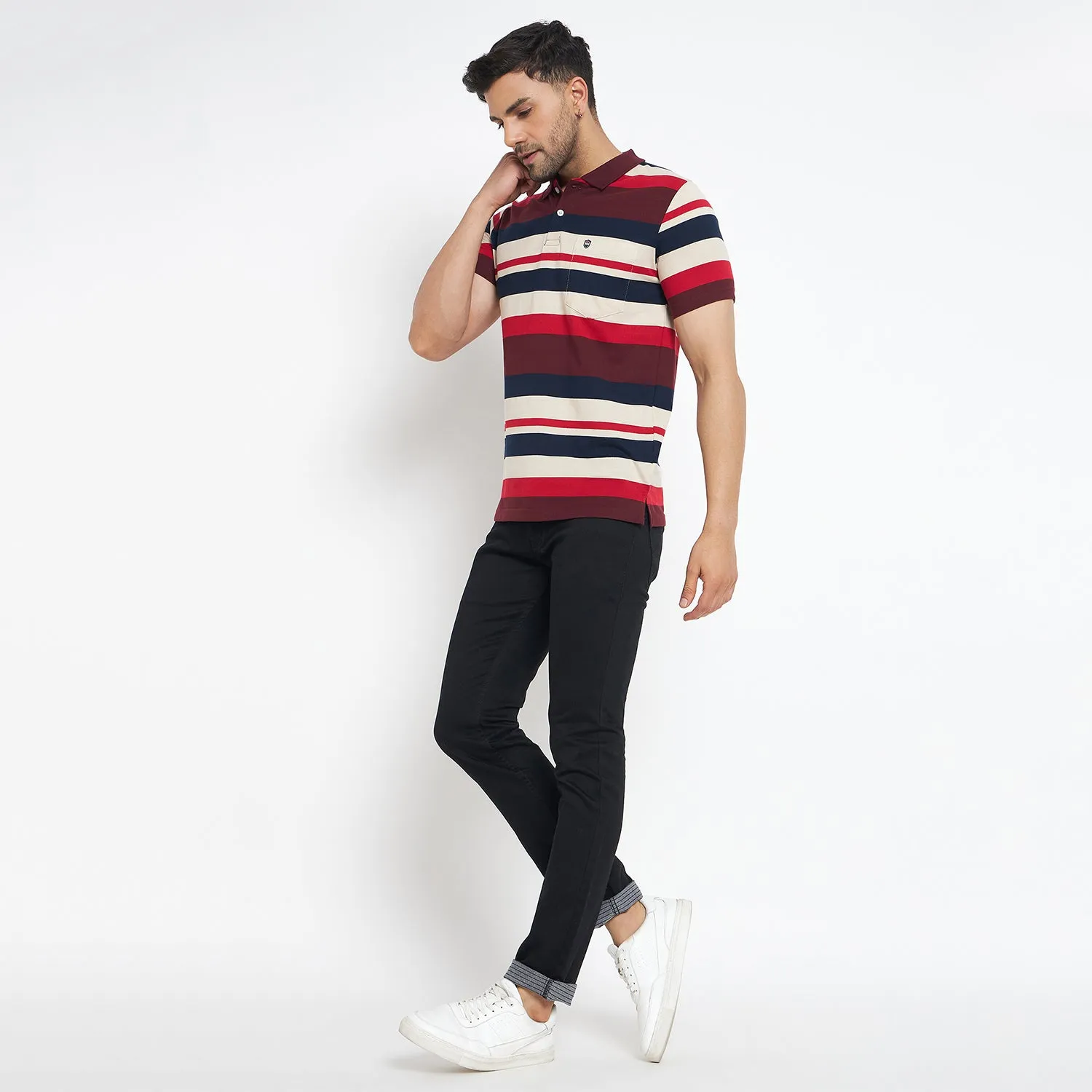 Duke Stardust Men Half Sleeve Cotton T-shirt (MLF1119)