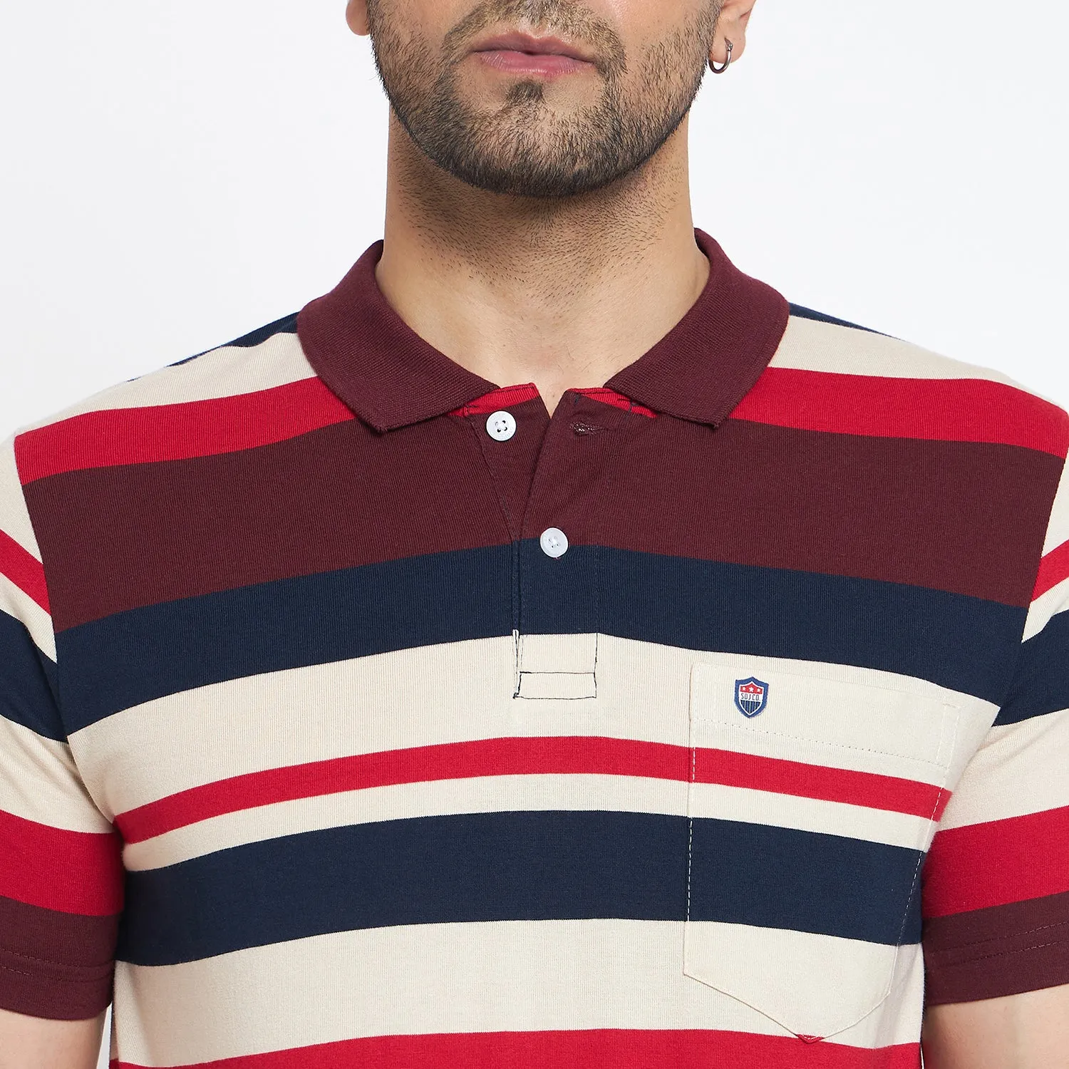 Duke Stardust Men Half Sleeve Cotton T-shirt (MLF1119)
