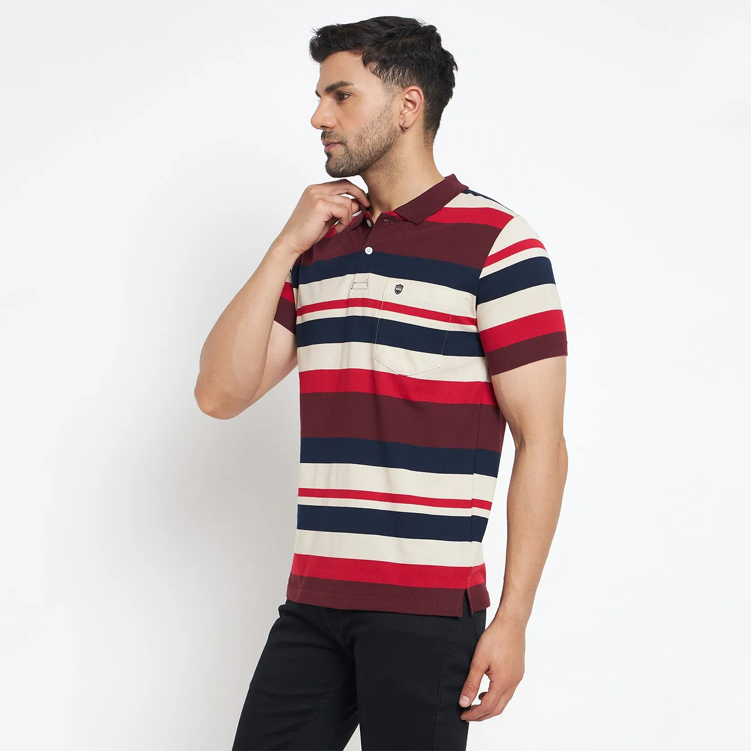 Duke Stardust Men Half Sleeve Cotton T-shirt (MLF1119)