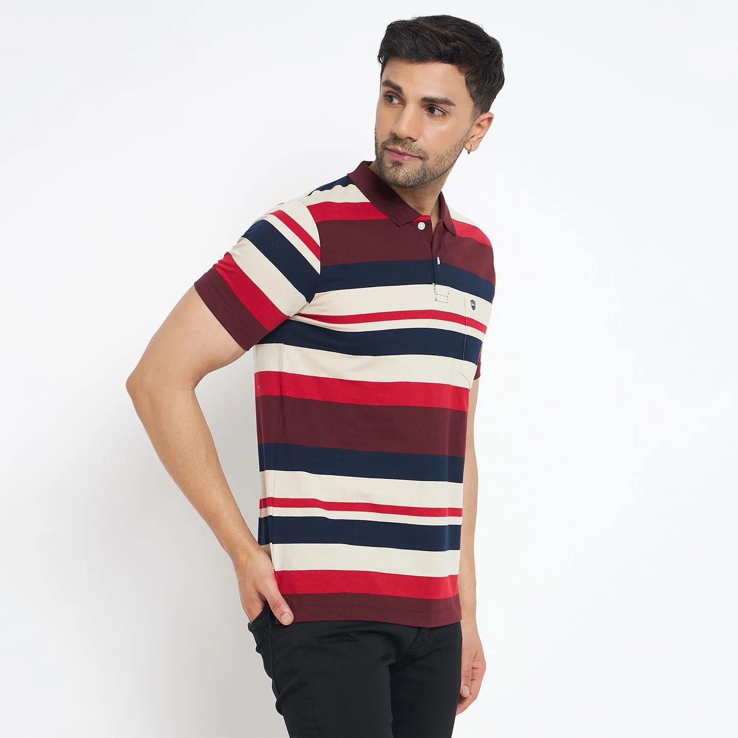 Duke Stardust Men Half Sleeve Cotton T-shirt (MLF1119)