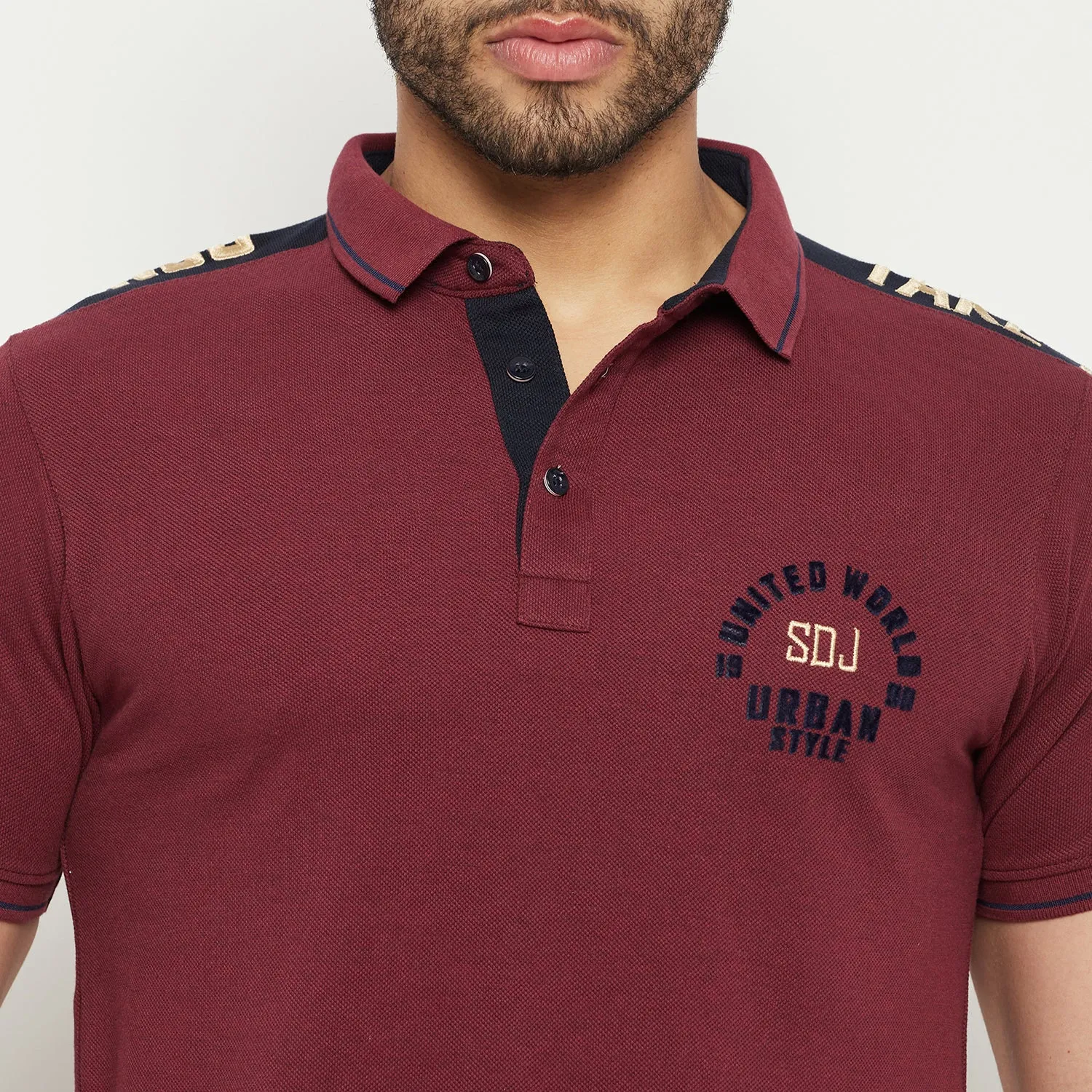 Duke Stardust Men Half Sleeve Cotton T-shirt (MLF5778)