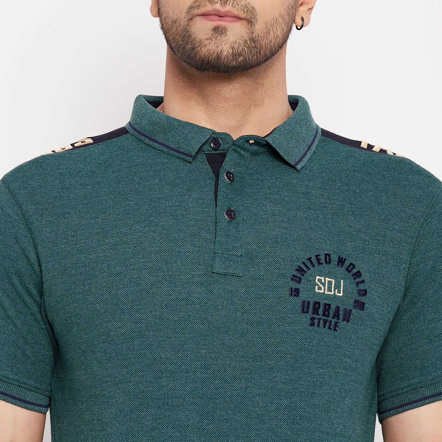 Duke Stardust Men Half Sleeve Cotton T-shirt (MLF5778)
