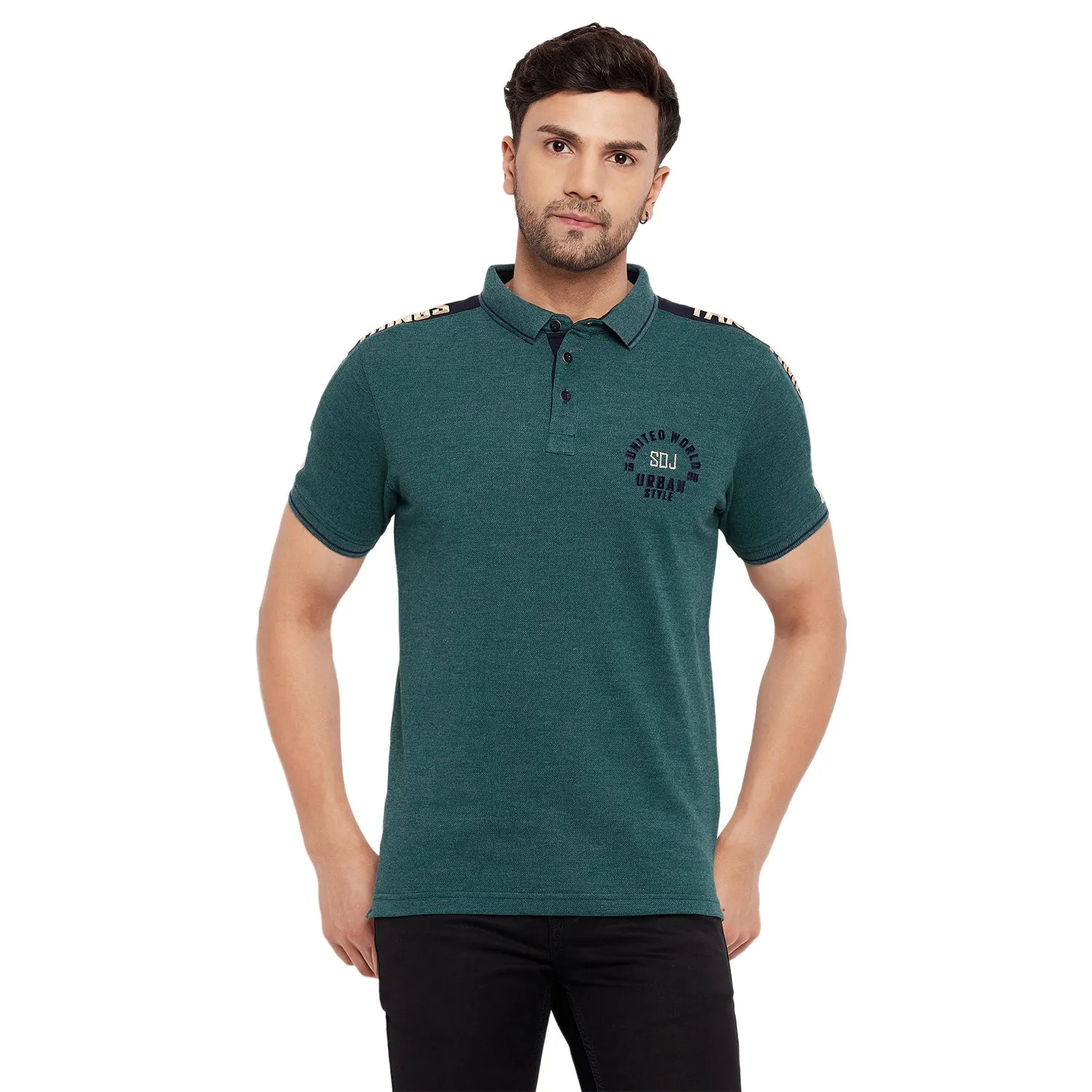 Duke Stardust Men Half Sleeve Cotton T-shirt (MLF5778)