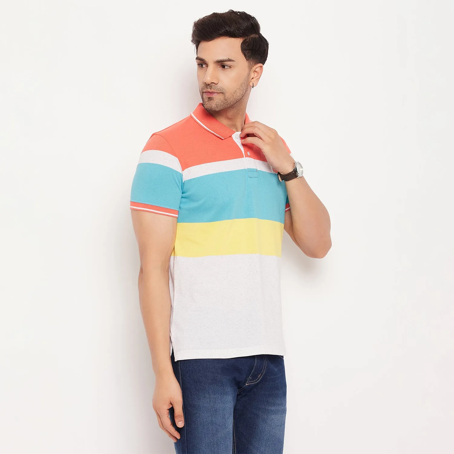 Duke Stardust Men Half Sleeve Cotton Tshirt (LF5725)