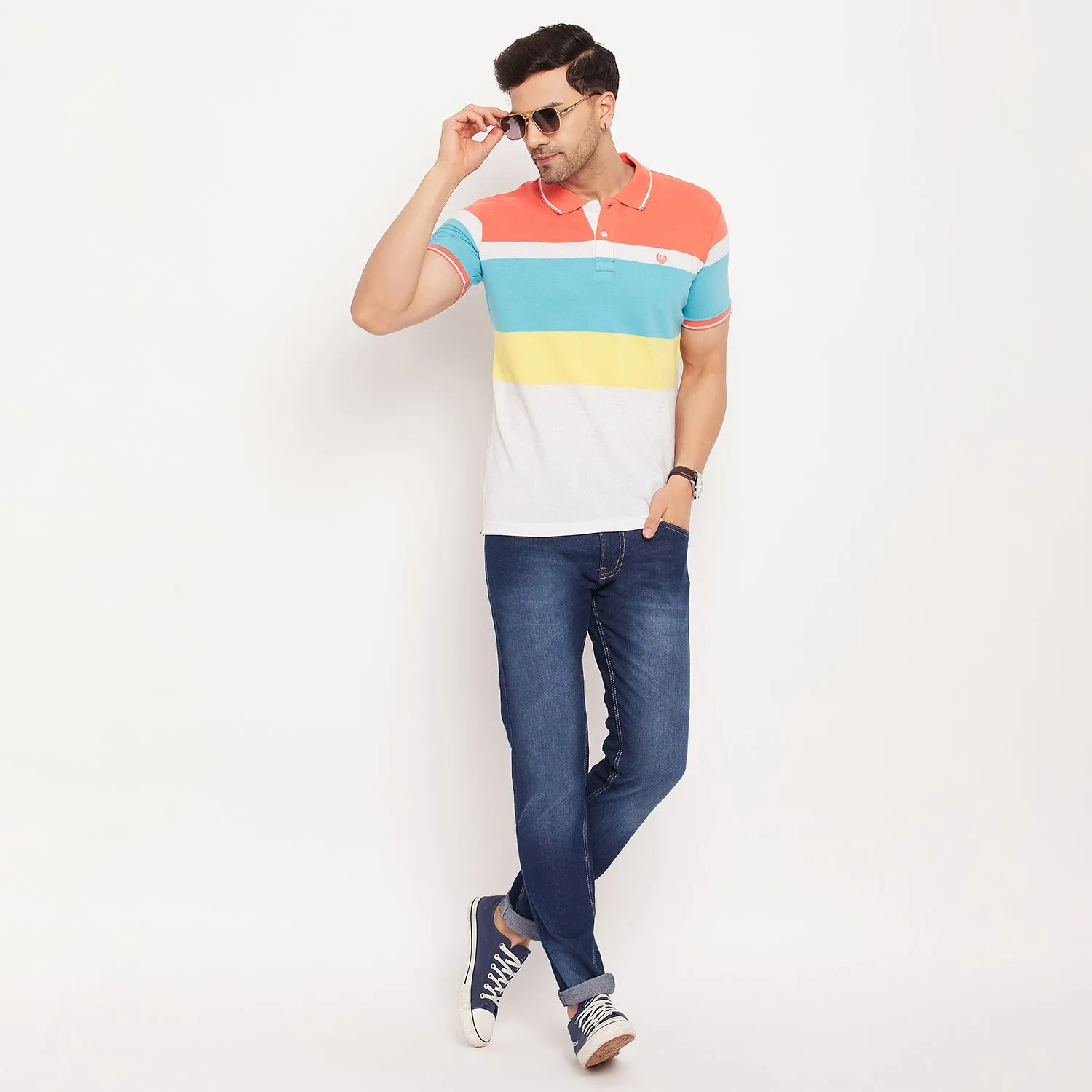 Duke Stardust Men Half Sleeve Cotton Tshirt (LF5725)