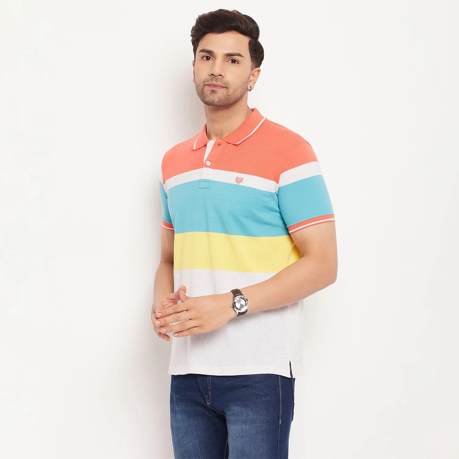 Duke Stardust Men Half Sleeve Cotton Tshirt (LF5725)