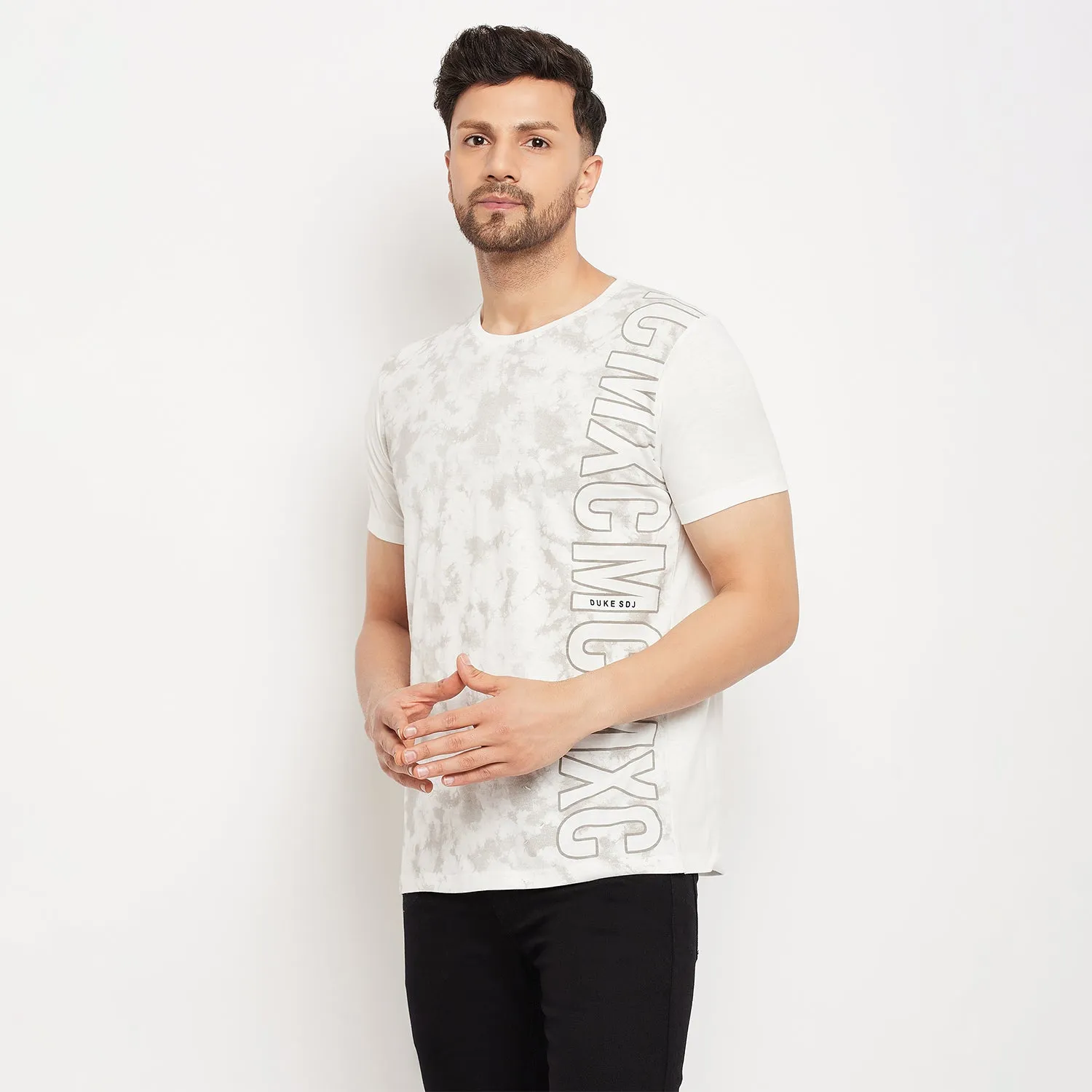 Duke Stardust Men Half Sleeve Polo Neck Cotton T-shirt (LF5888)