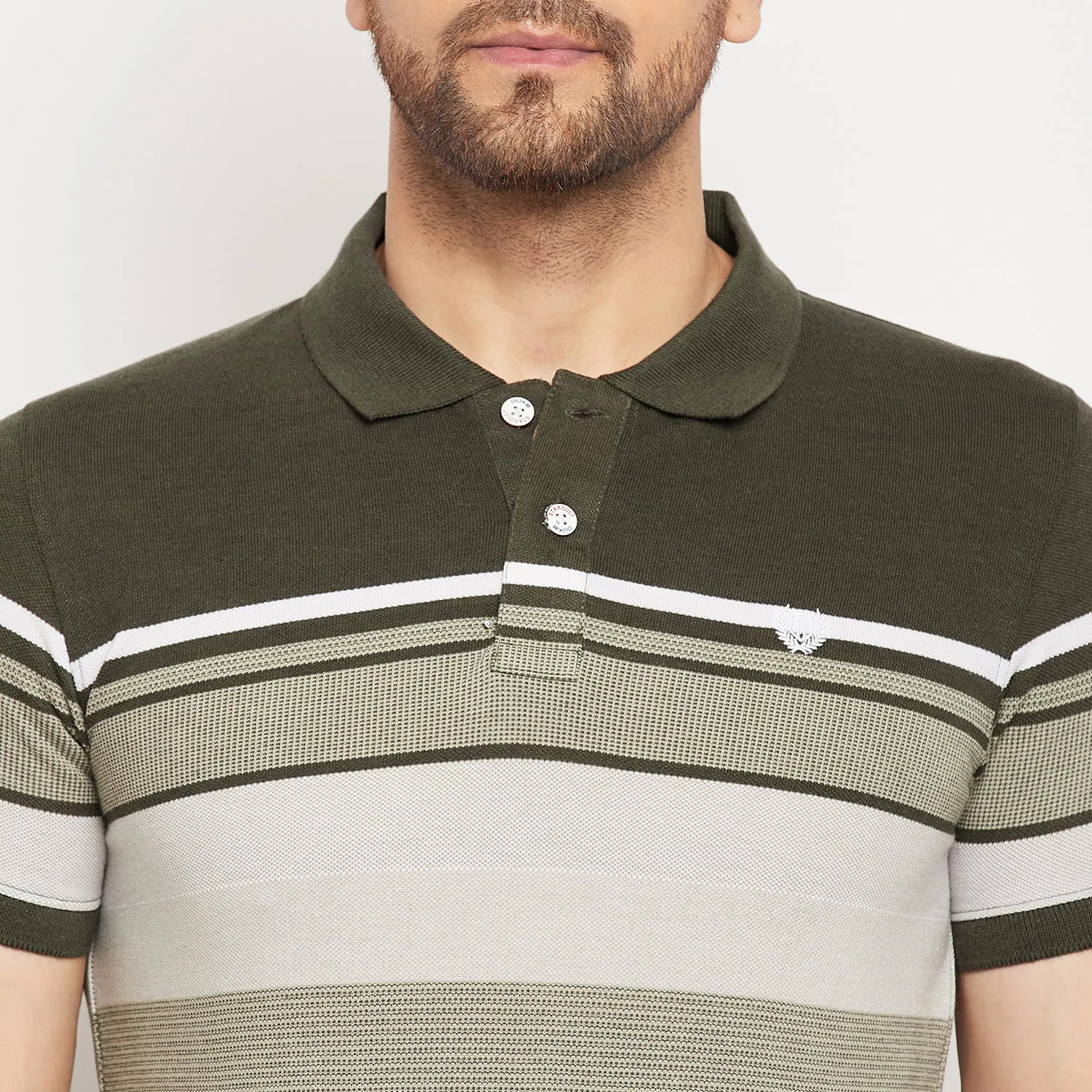 Duke Stardust Men Half Sleeve Polo Neck Cotton T-shirt (LF7013)