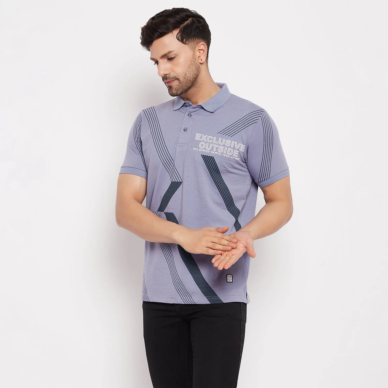 Duke Stardust Men Polo Neck Half Sleeve Cotton T-shirt (1115)