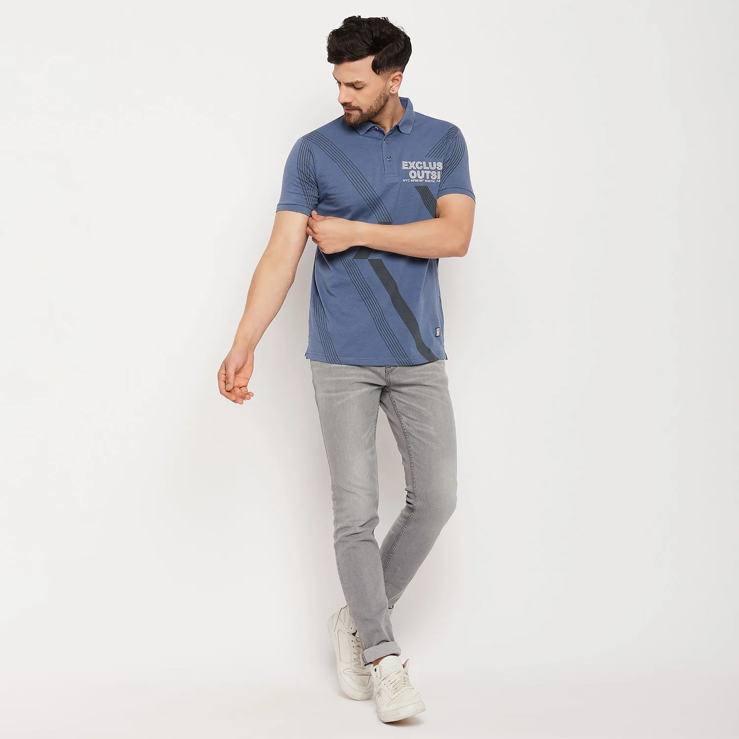 Duke Stardust Men Polo Neck Half Sleeve Cotton T-shirt (1115)