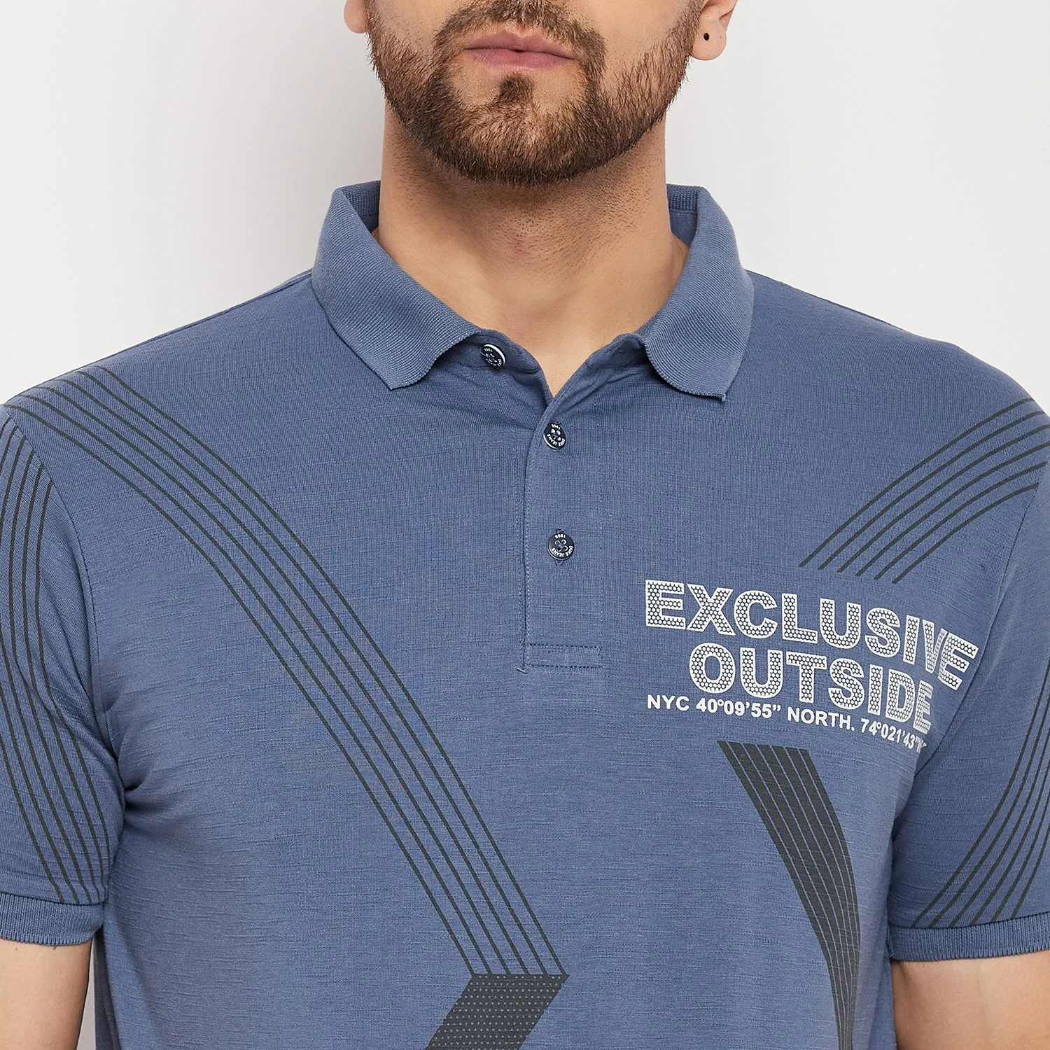 Duke Stardust Men Polo Neck Half Sleeve Cotton T-shirt (1115)