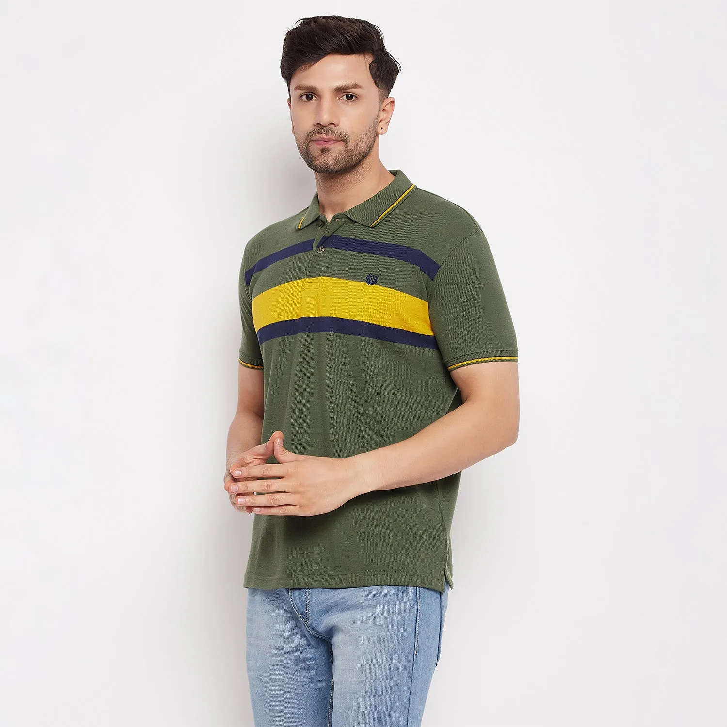 Duke Stardust Men Polo Neck Half Sleeve Cotton T-shirt (LF5719)
