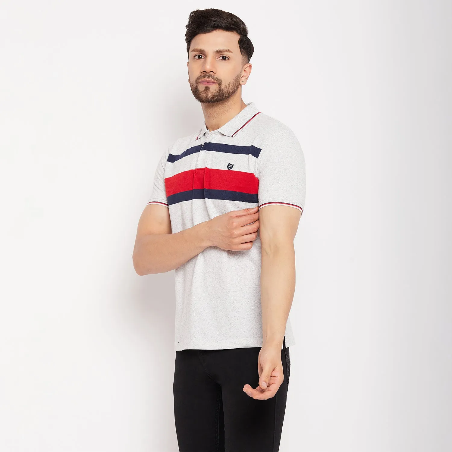 Duke Stardust Men Polo Neck Half Sleeve Cotton T-shirt (LF5719)