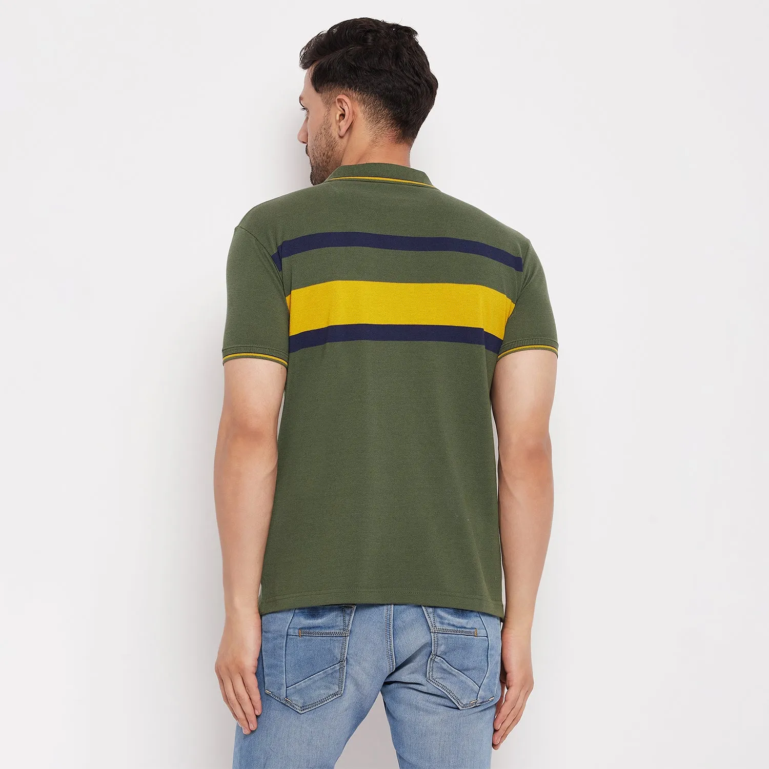 Duke Stardust Men Polo Neck Half Sleeve Cotton T-shirt (LF5719)