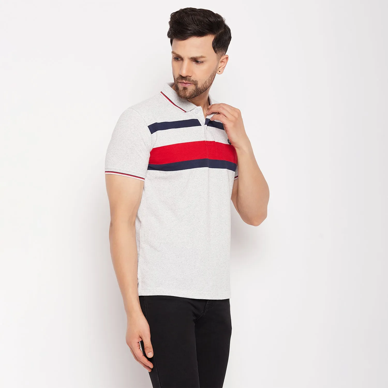 Duke Stardust Men Polo Neck Half Sleeve Cotton T-shirt (LF5719)