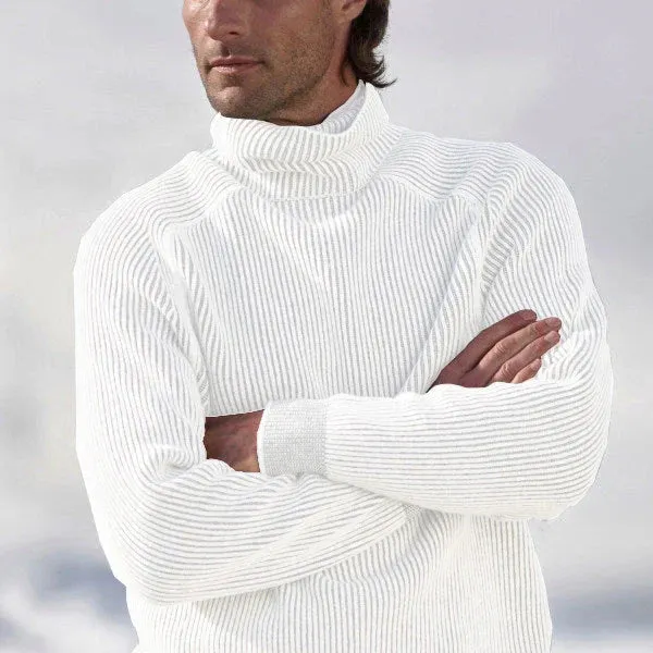Elegant cashmere turtleneck jumper for men