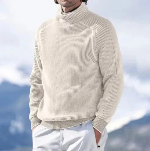 Elegant cashmere turtleneck jumper for men
