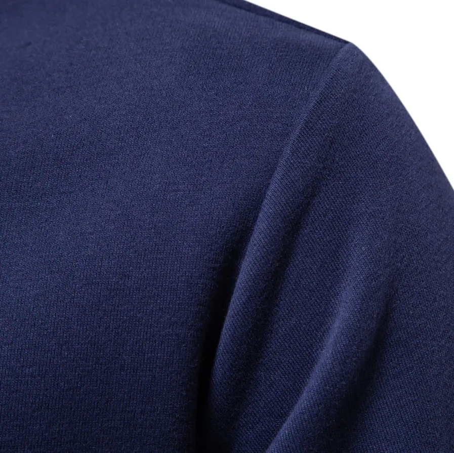 Elegant men's polo shirt with long sleeves and classic collar