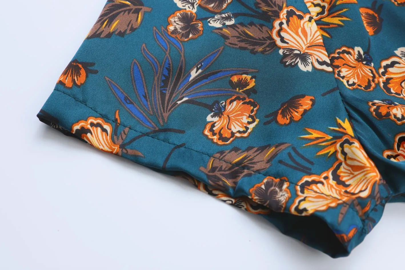 Elegant Mid-Length Floral Print Dress for Women