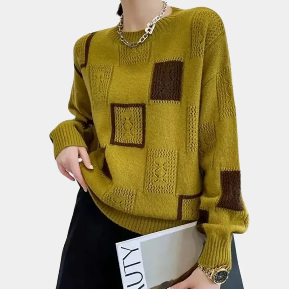 Elegant women's sweater in luxurious quality