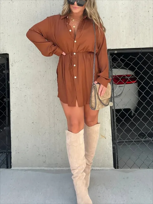 Elena – Versatile Long-Sleeved Dress for Every Occasion for Women