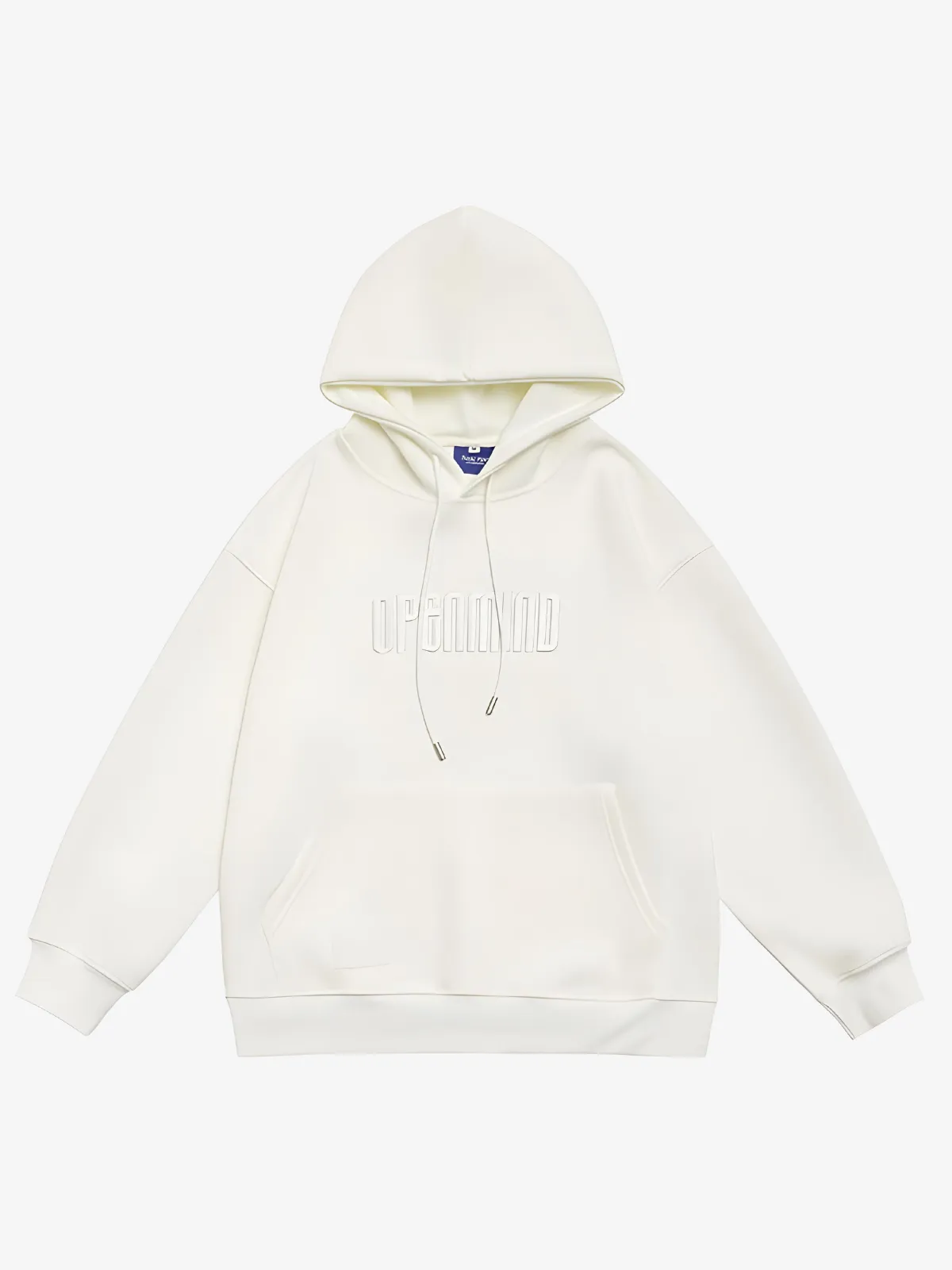 EMBROIDERED SOLID COLOR HOODIE
