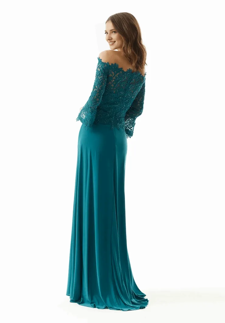 Emerald Green Long Sleeve Maxi Dresses