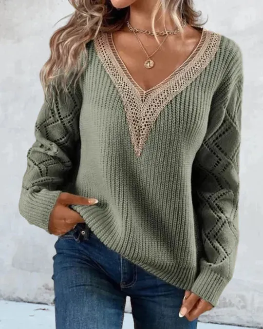 Emilie-elegant-jersey-with-v-neck