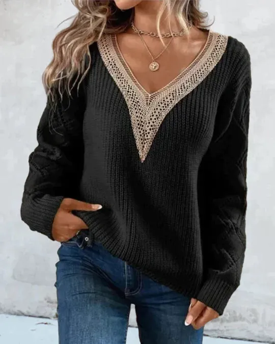 Emilie-elegant-jersey-with-v-neck