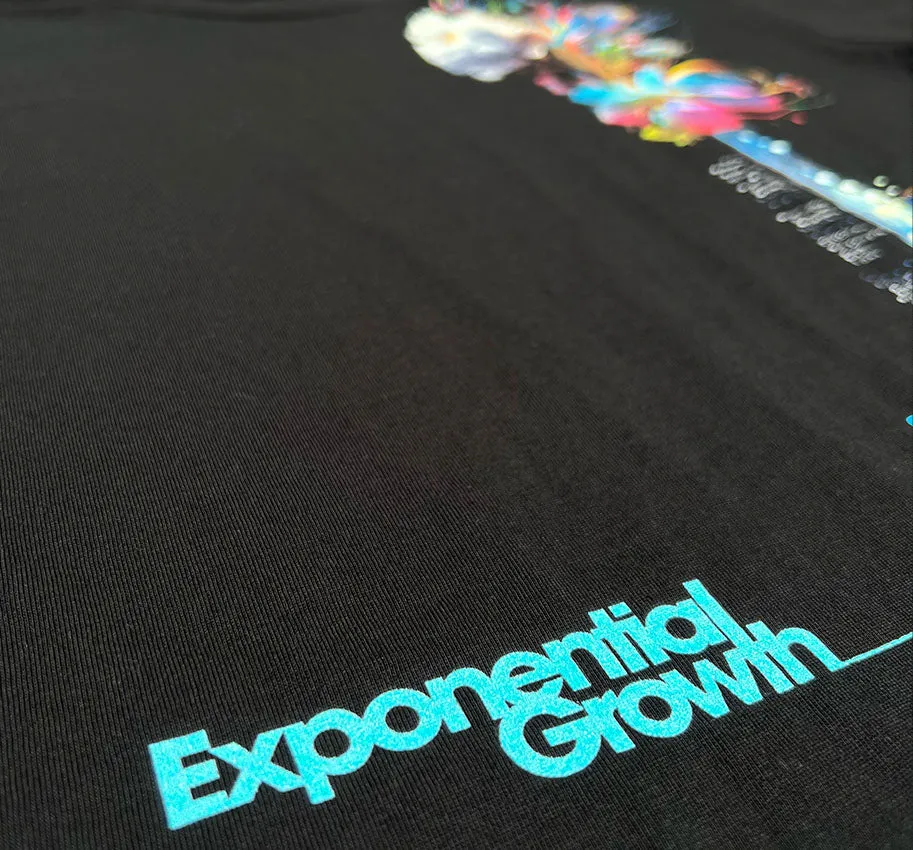 Exponential Growth Mens T Black