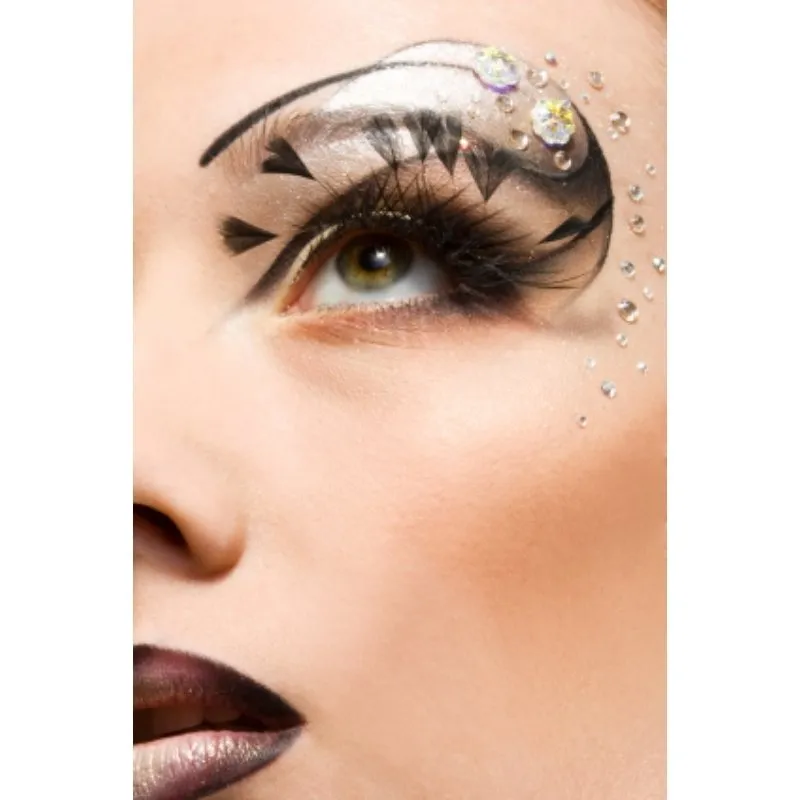 Eyelashes - Black w/Feather Tips