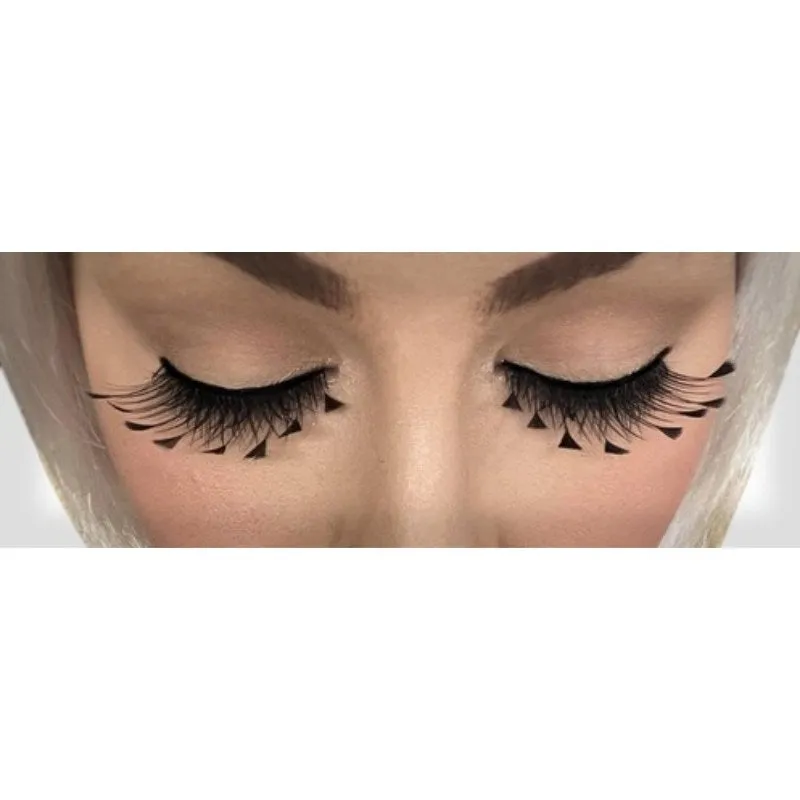 Eyelashes - Black w/Feather Tips