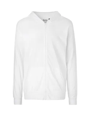 Fairtrade Organic Zipped T-shirt Hoodie: Unisex
